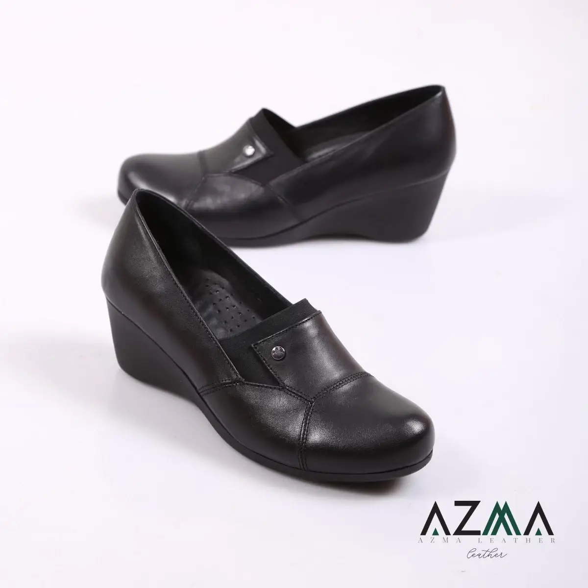 کفش چرمی زنانه کد 2391