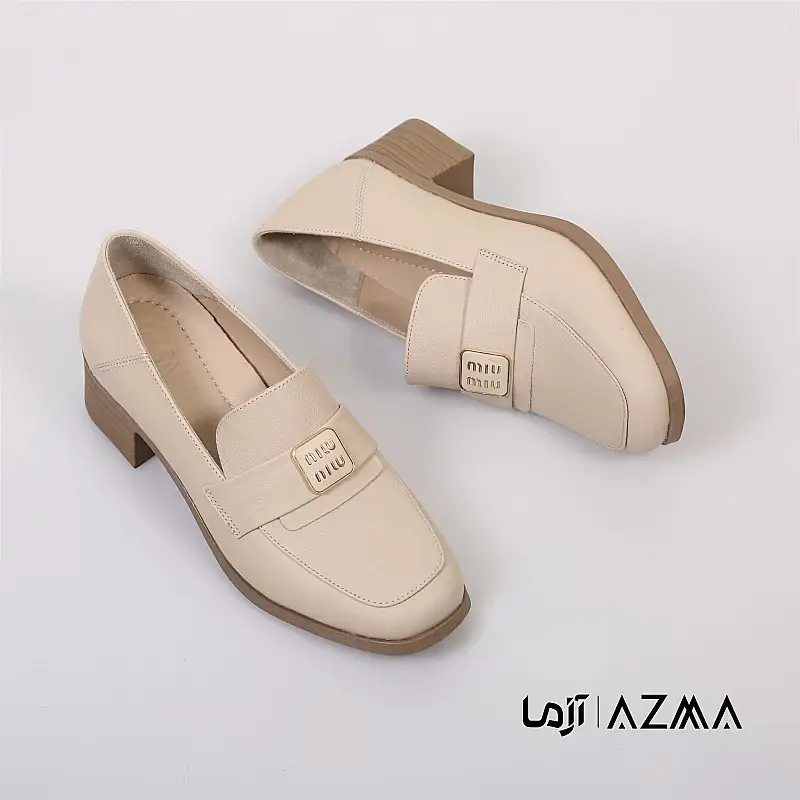 کفش چرمی زنانه کد 1036
