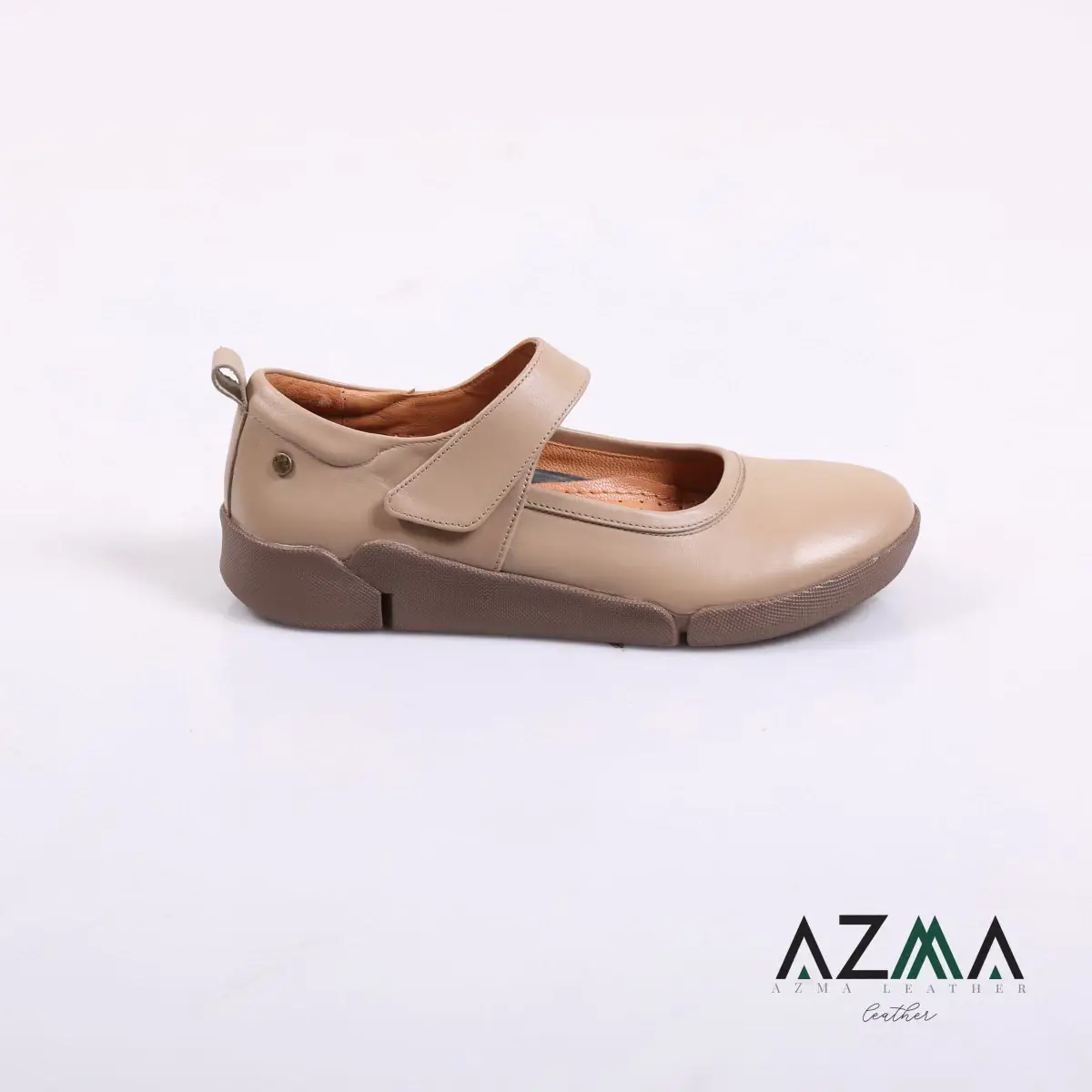 کفش چرمی زنانه کد 2386