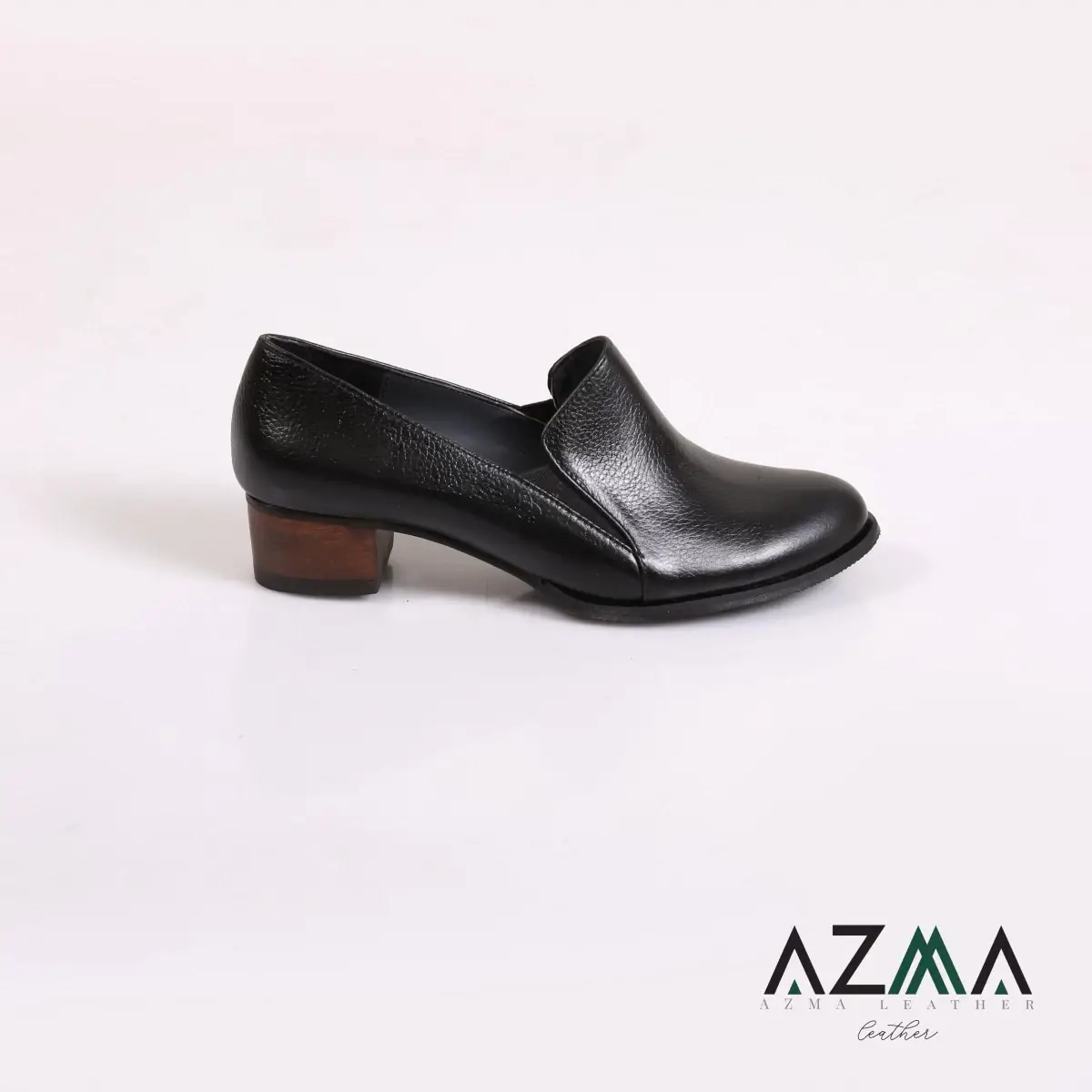 کفش چرمی زنانه کد 074