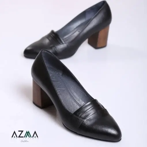کفش چرمی زنانه کد 629