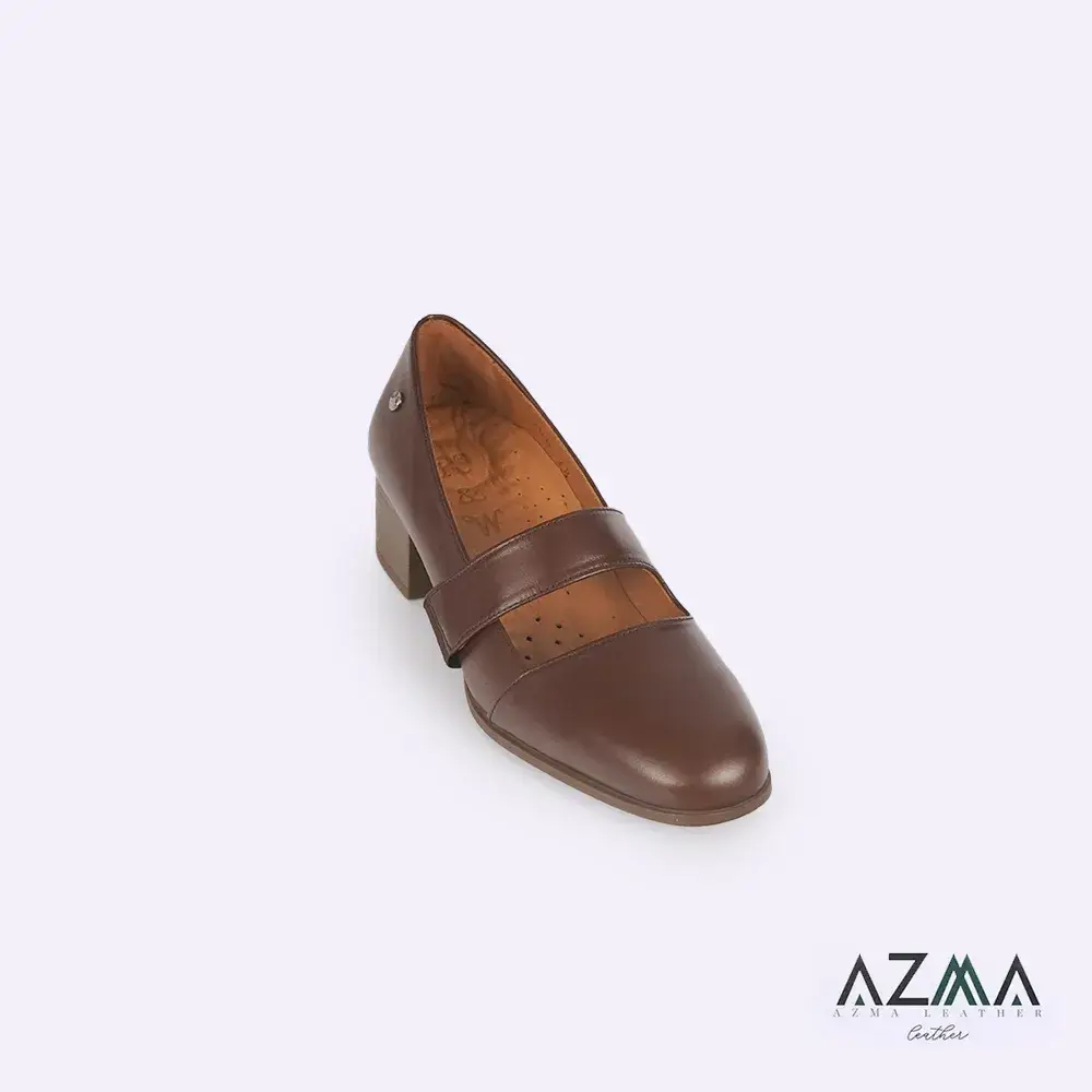 کفش چرمی زنانه کد 2366