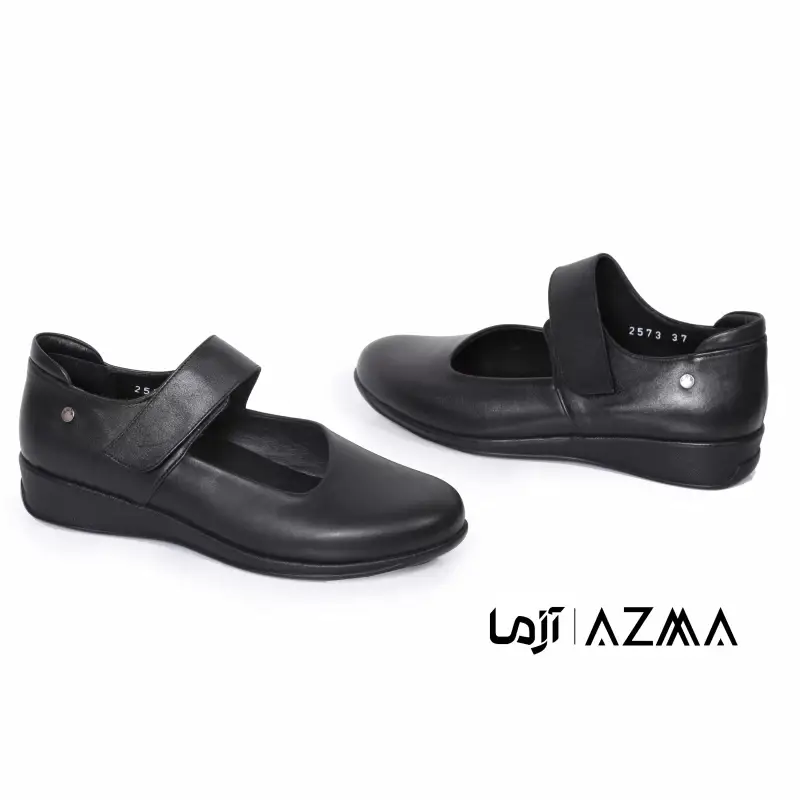 کفش چرمی زنانه کد 2573