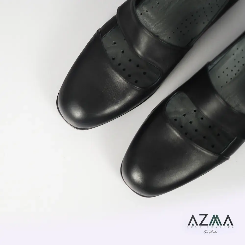 کفش چرمی زنانه کد 2366