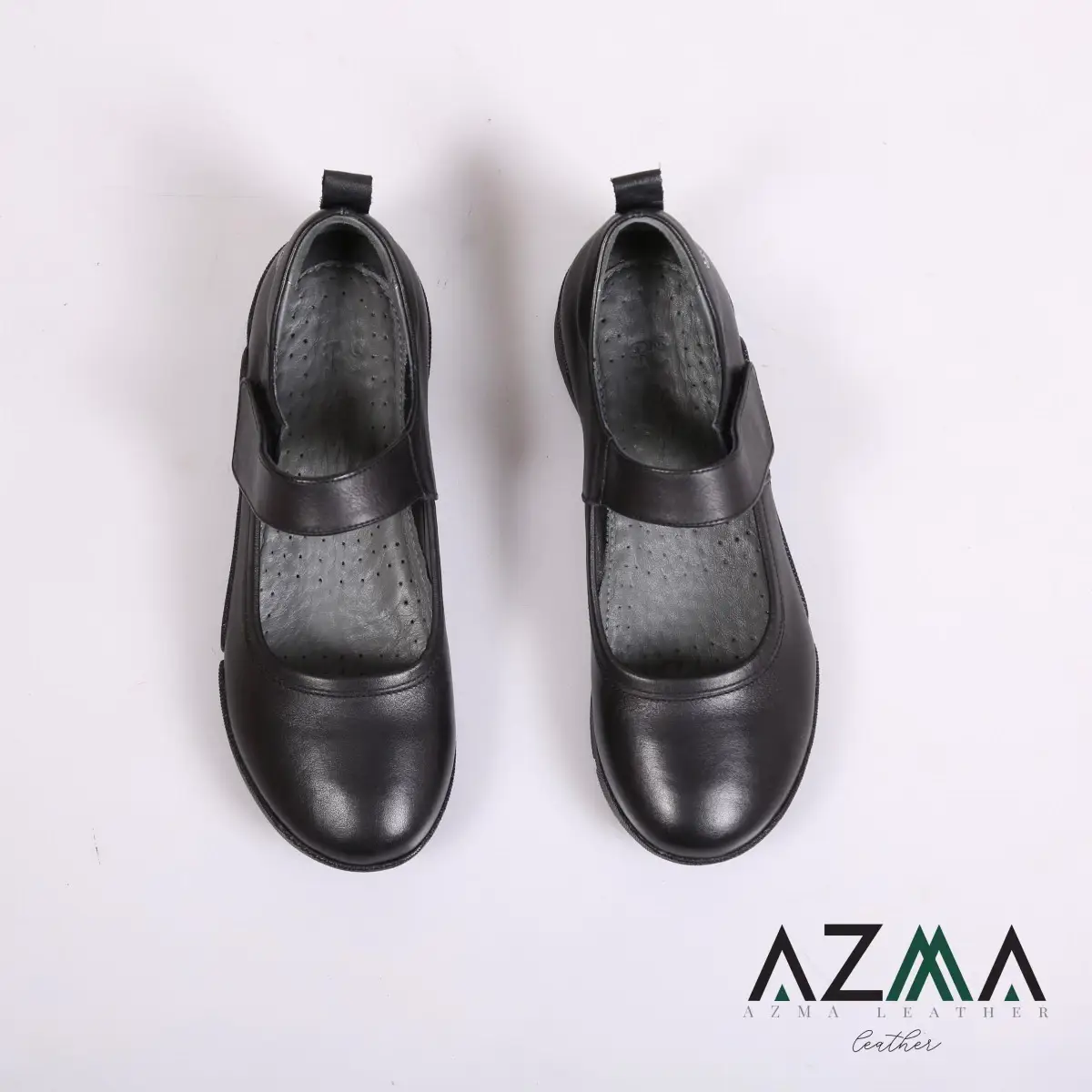 کفش چرمی زنانه کد 2386