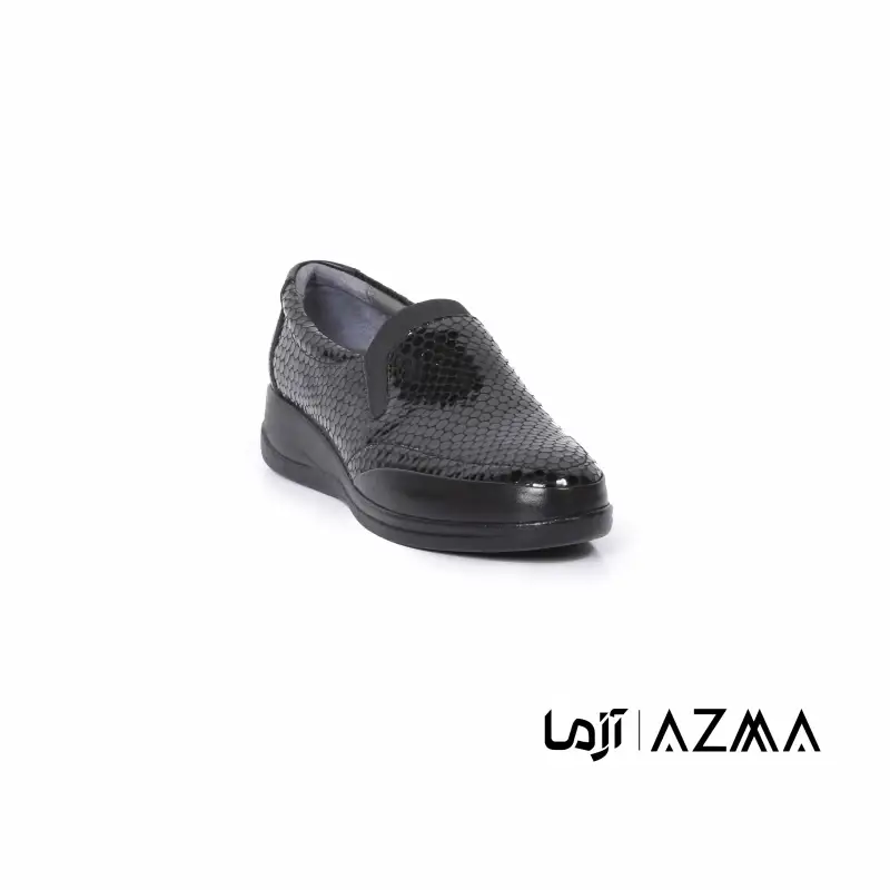 کفش چرمی زنانه کد 1249