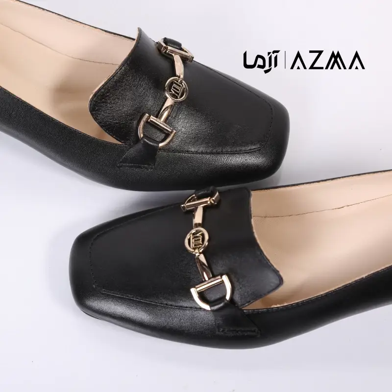 کفش چرمی زنانه کد 905
