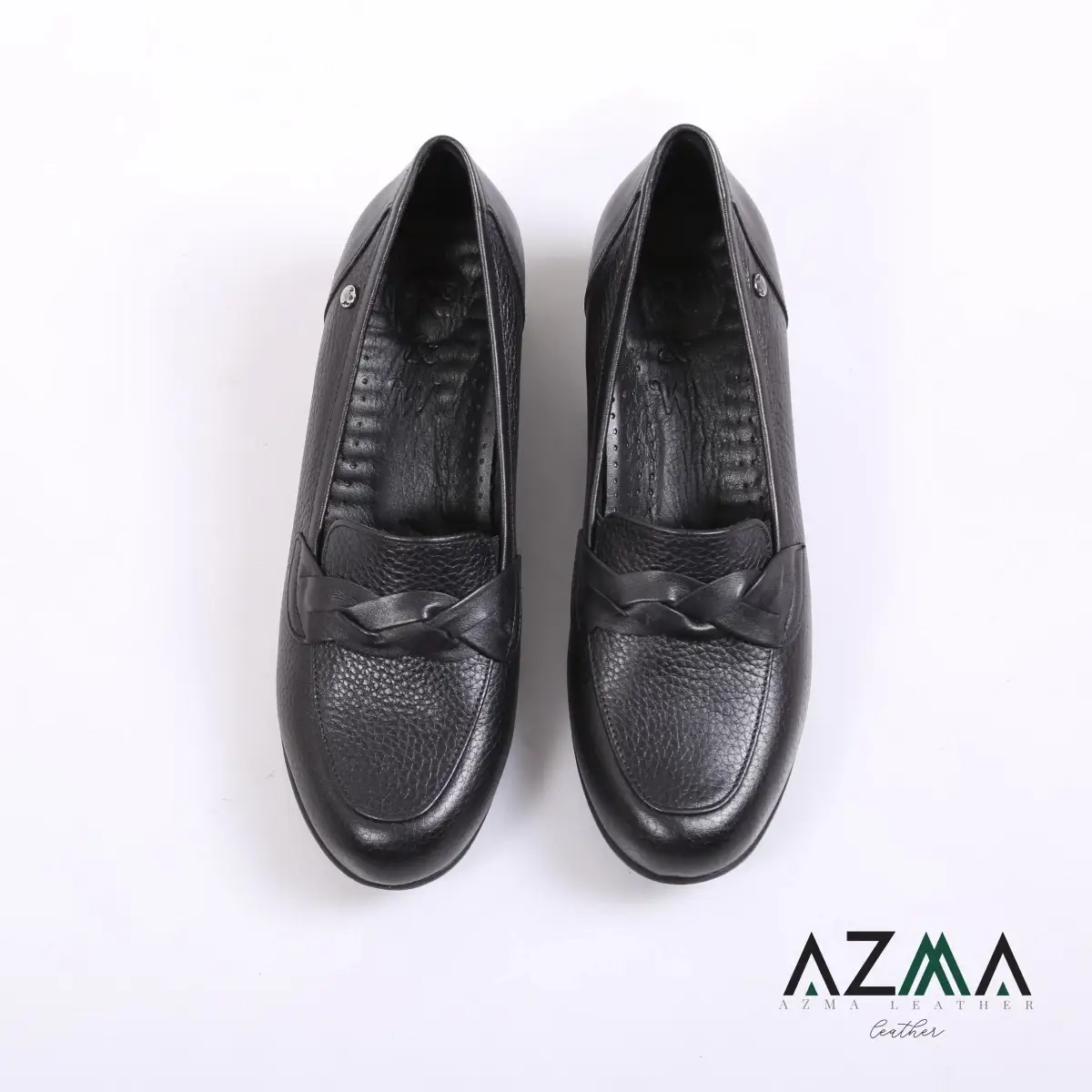 کفش چرمی زنانه کد 2387