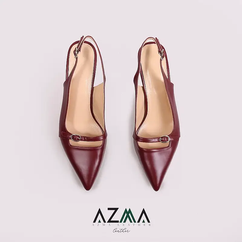 کفش چرمی زنانه کد 155