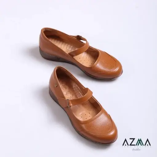 کفش چرمی زنانه کد 2266