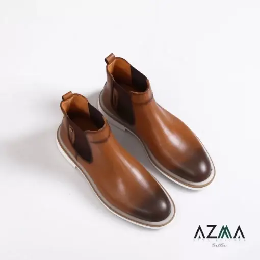 بوت چرمی مردانه کد 3197