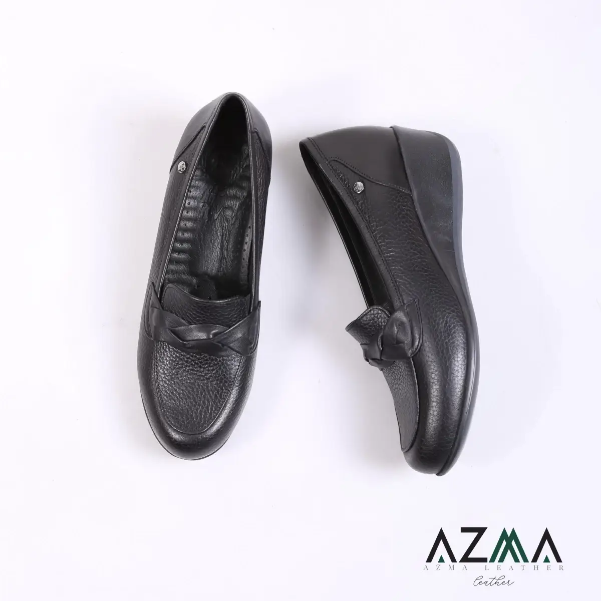 کفش چرمی زنانه کد 2387