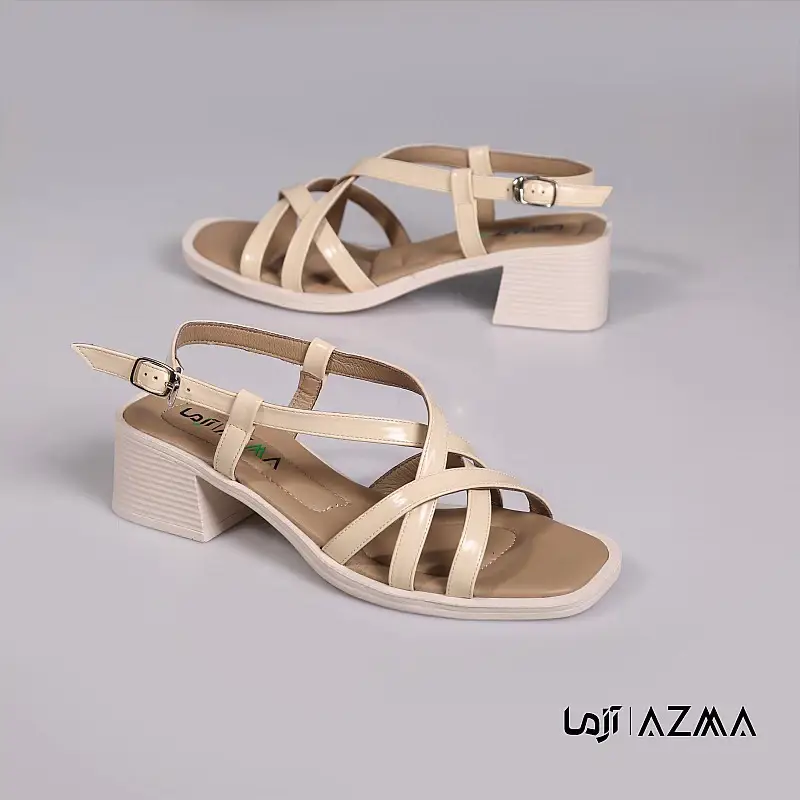 صندل چرمی زنانه کد 158
