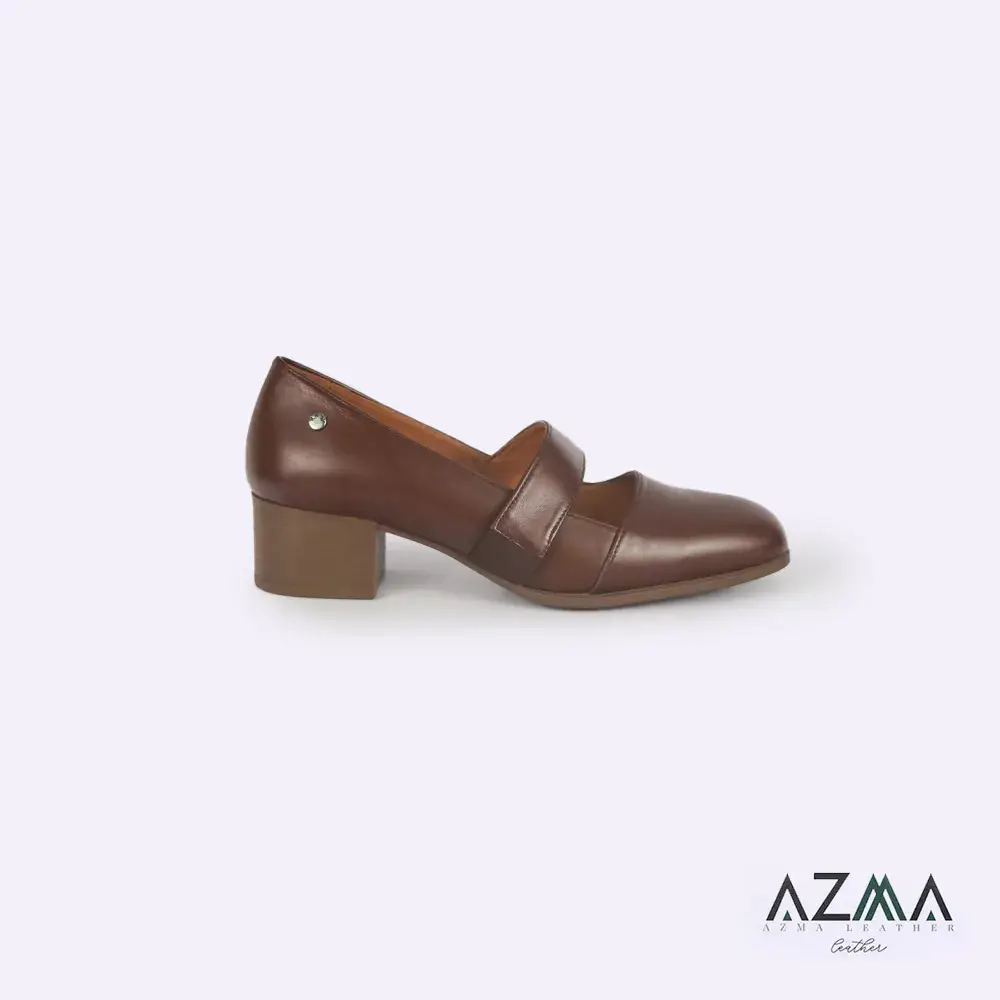 کفش چرمی زنانه کد 2366