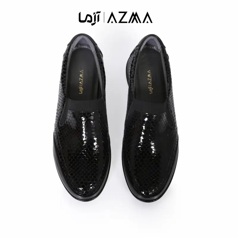کفش چرمی زنانه کد 1249